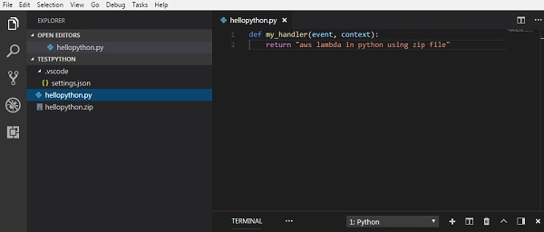 IDE for Python.